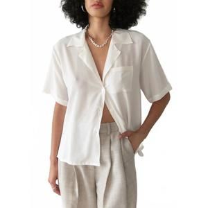 NEW TROIS kass top in ivory